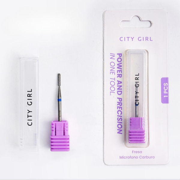 Producto - FRESA MICRÓFONO DE CARBURO CINTA AZUL  CITY GIRL