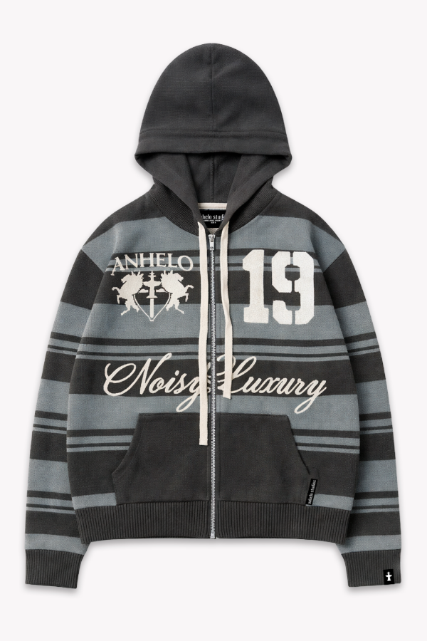 Producto - COLLEGE KNIT ZIP GRIS