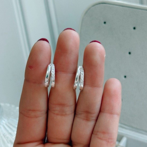 Producto - Aros Argolla Morena Laminados Plata 925