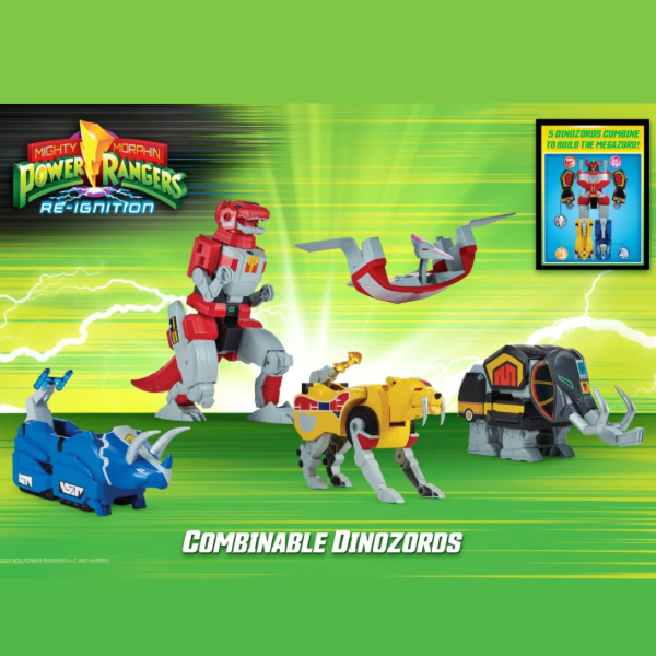 Producto - Power Rangers Mighty Morphin Re-Ignition Megazord 5 en 1 Deluxe
