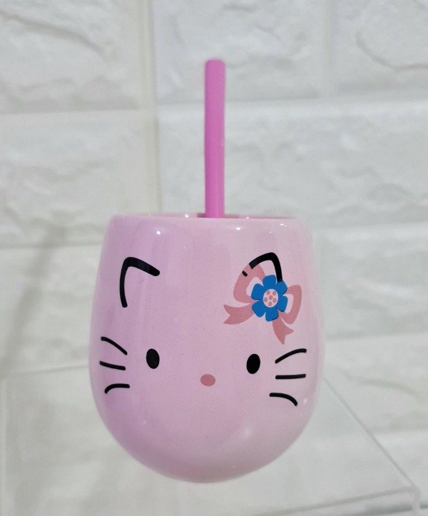 Producto - Mate ovo Hello Kitty rosa + bombilla