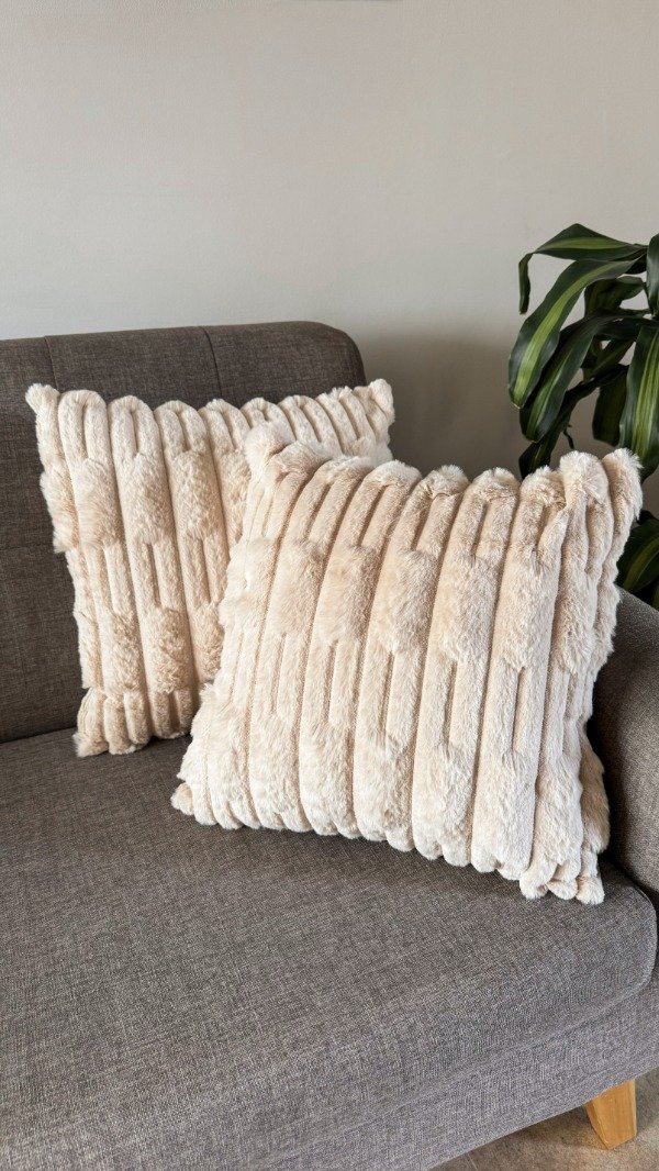 Producto - SET X2 FUNDAS ALMOHADÓN COREY NATURAL