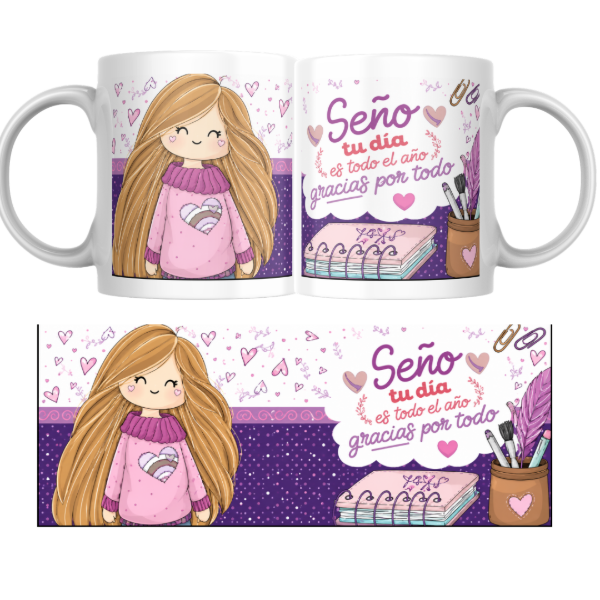 Producto - Taza - seño tu dia es todo el año gracias por todo - 0