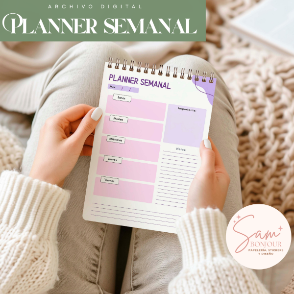 Producto - Planner semanal: archivo digital