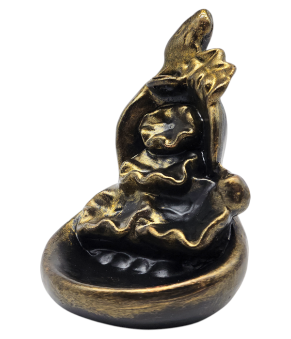 Producto - CASCADA DE YESO PINTADO DE 16cm - DORADA