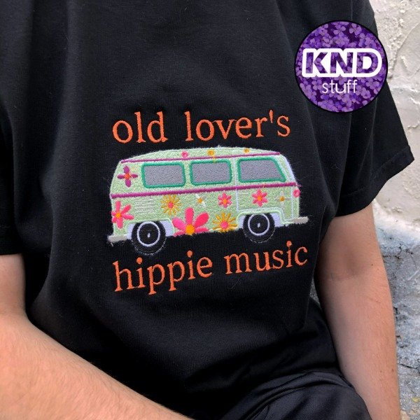 Remera Old lover's hippie music