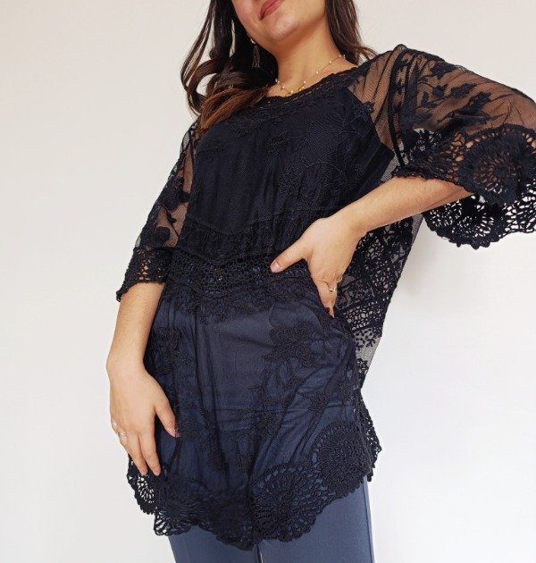 Producto - Maxi blusa Olimpa (negro)