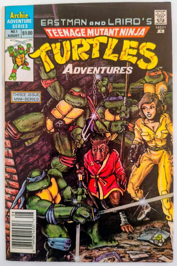 Producto - TMNT Adventures #1 (1988) - 1ra aparición con sus icónicas mascaras de colores