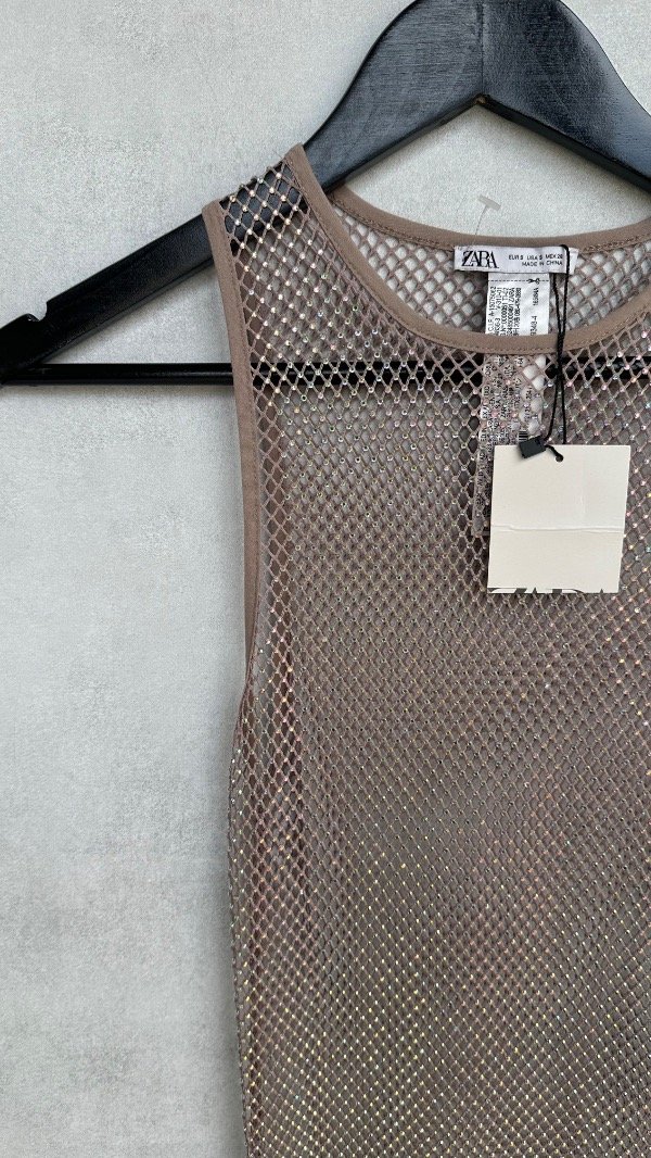 Producto - Vestido extra largo brillos Zara - 3