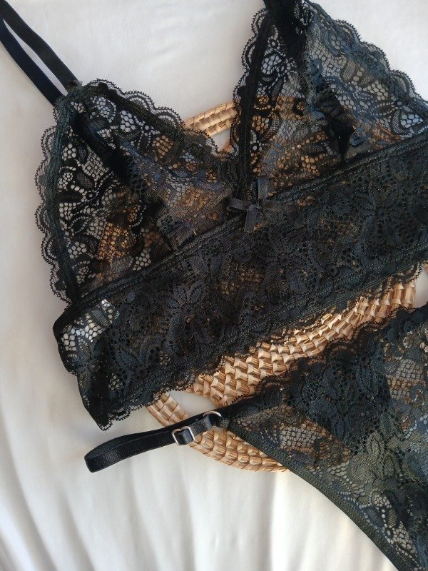 Producto - Bralet encaje negro T.85