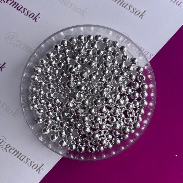 Producto - Bolita metal 6mm plata