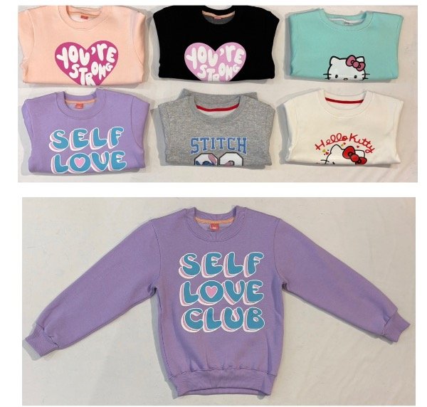 Producto - BUZOS FRIZADOS NIÑA CON ESTAMPA