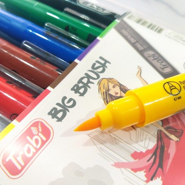 Producto - Marcadores Trabi Big Brush x10 colores clásicos