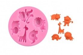 Producto - Molde de silicona mini animales de la selva - 1