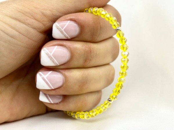 Producto - Pulsera cristales AMARILLA