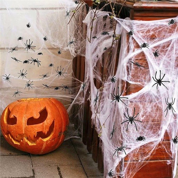 Producto - Tela de Araña Decorativa Halloween Blanca