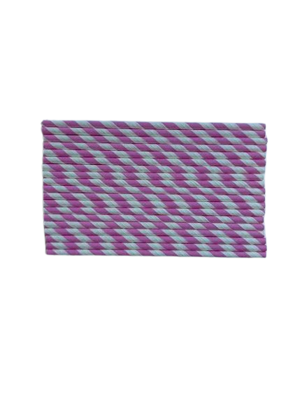 Producto - Sorbete polipapel rosa y blanco 20cm x25 unidades