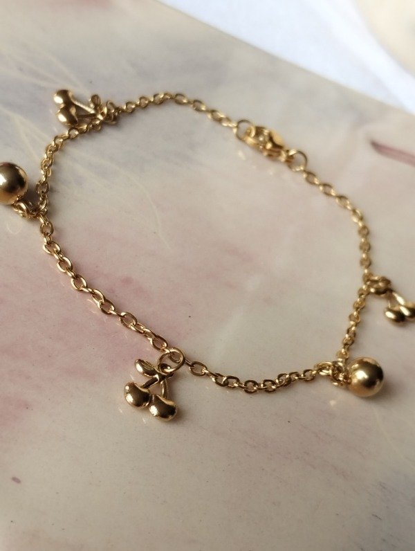 Producto - Pulsera bolitas y cerezas