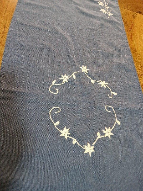 Producto - Camino de mesa  -Azul Botánico - 4