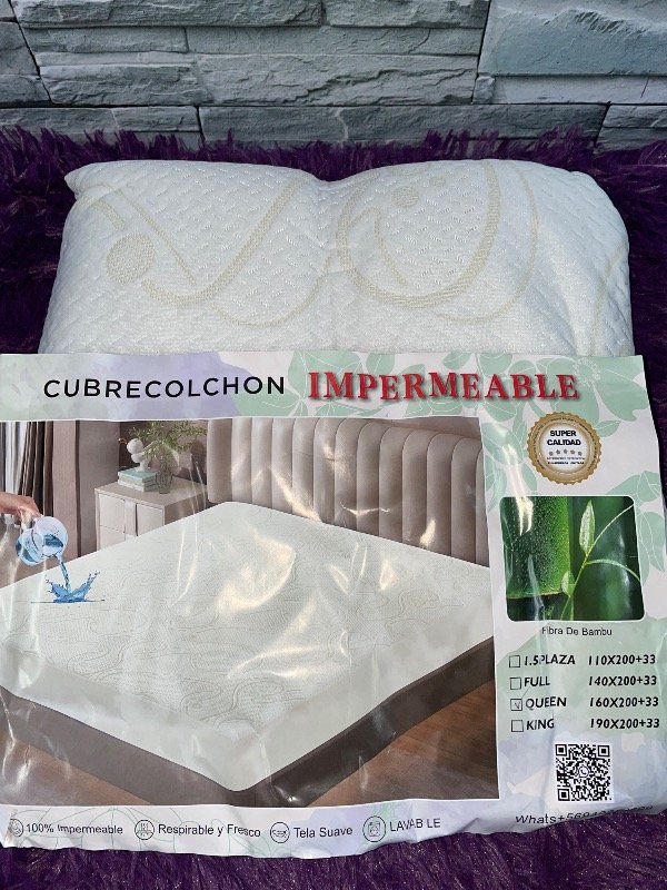 Producto - Cubre colchón impermeable BAMBOO queen - 1