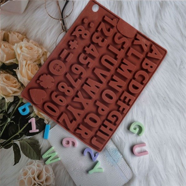 Producto - Molde abc plano numeros mix