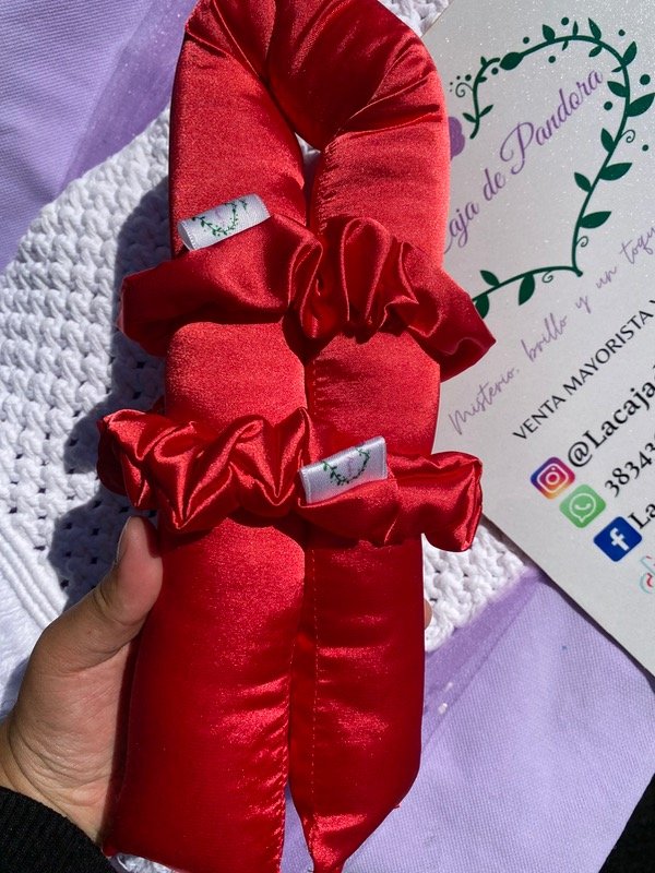 Producto - Curling Ribbon Rojo ondas sin calor (pelo corto)
