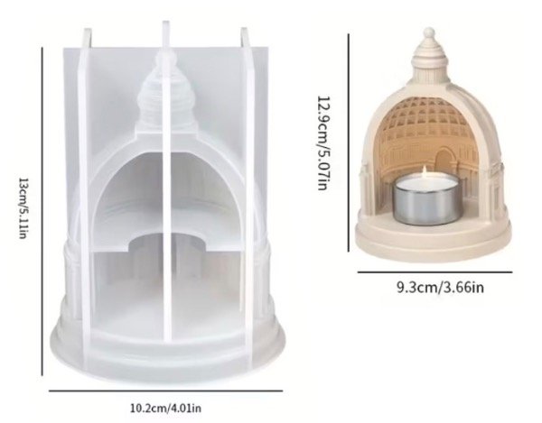 Producto - MOLDE SILICONA PALACIO PORTAVELA - 1