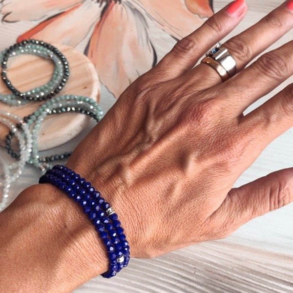 Producto - Pulsera Buganvilla Azul (x3)