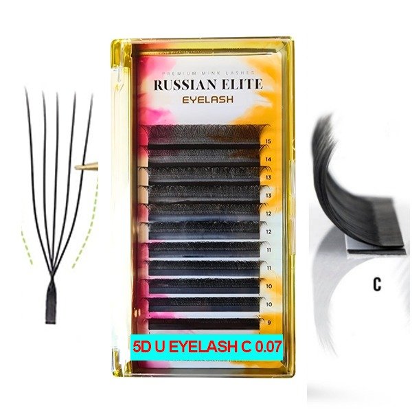 Producto - Extensiones Tecnologicas Russian Elite - 5D UU 0.07 C