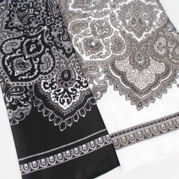 Producto - Pañuelo razo blanco India (90×90)
