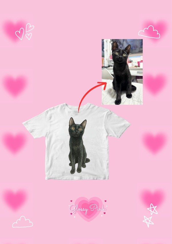 Producto - Personaliza tu Baby Tee con una ilustración de tu mascota
