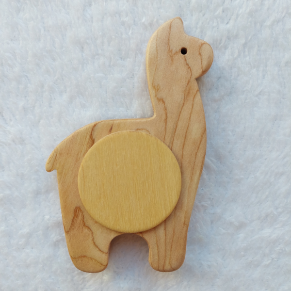 Producto - Sonajero Llama Madera