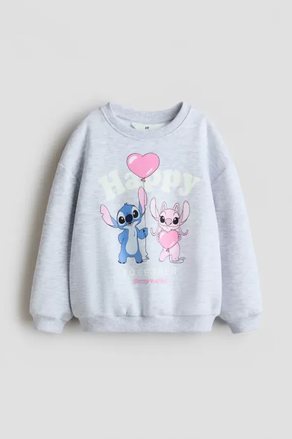 Producto - Buzo HyM Stitch gris frisado - 0