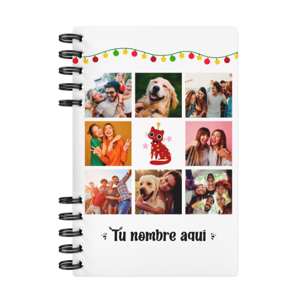 Producto - Agenda Diaria Felices Fiestas Collage Fotos A5