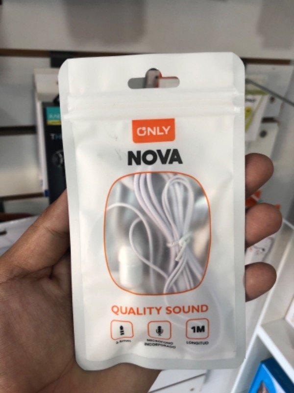 Producto - Auricular cable común blanco