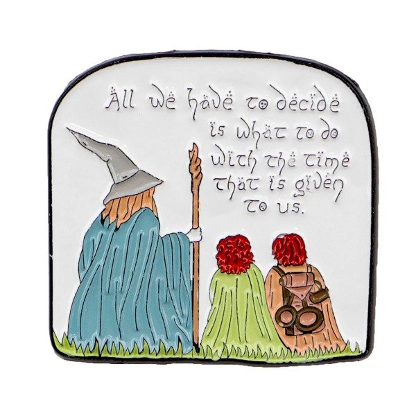 Producto - Pin Bookish - El Señor de los Anillos - Frase de Gandalf