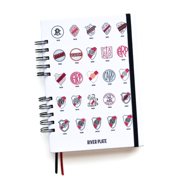 Producto - Cuaderno / Agenda - River Plate - Escudos históricos