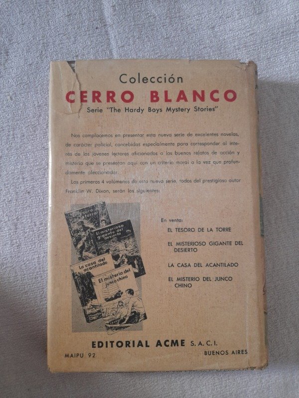Producto - El Misterio Del Junco Chino - Franklin Dixon - Cerro Blanco - Acme - 3