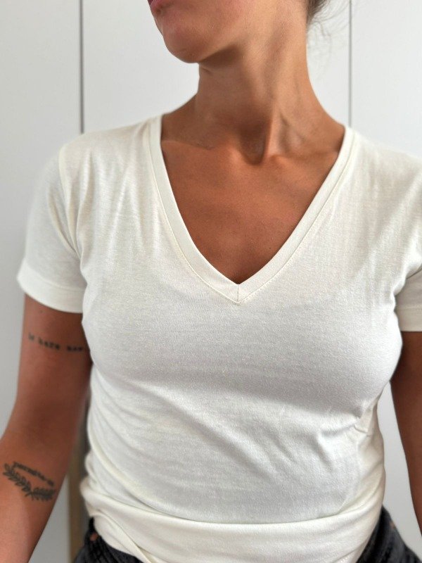 Producto - Mangas Cortas Escote Pico Natural