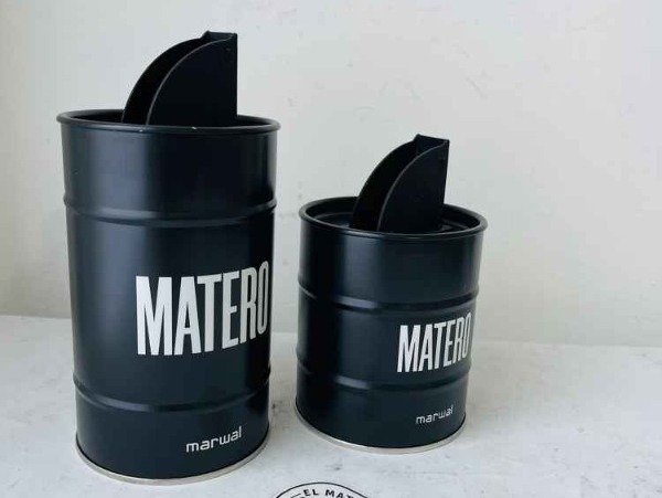 Producto - SET de Latas matero x 2 negras Yerba y azucar