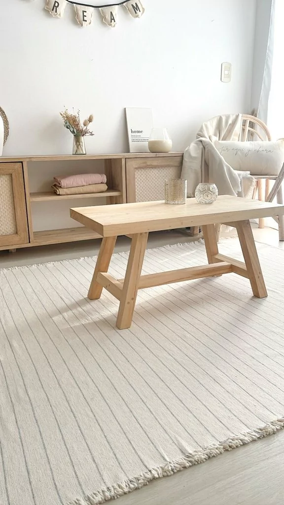 Producto - Alfombra/Manta Liviana - Calma (CRUDO)- 160x195 cm