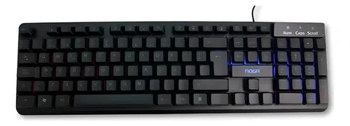 Producto - TECLADO GAMER PC USB RETROILUMINADO NOGA NKB-T100 NEGRO