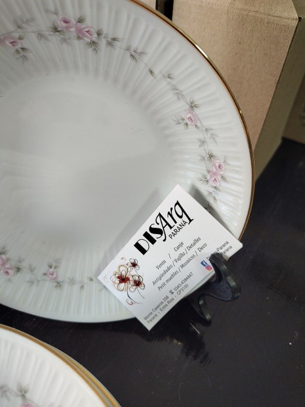Producto - PLATO HONDO DOBLE ROSA TSUJI X6 - 1