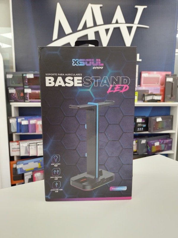 Producto - Base para Headset Rgb+Usb Soul GAME-XB100