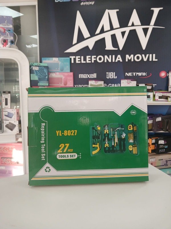 Producto - Set caja de Herramientas de 27 Piezas para Hogar y Bricolaje Aitech EC101522
