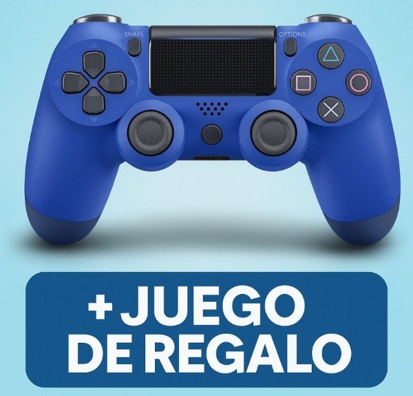Producto - Joystick Inalámbrico Azul Ps4 + Juego de Regalo
