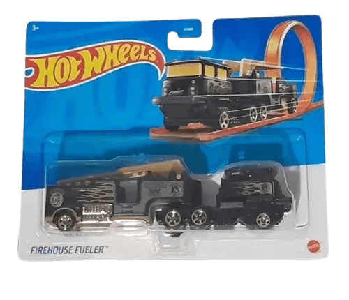 Producto - Hot Wheels Camion De Transporte Firehouse Fueler
