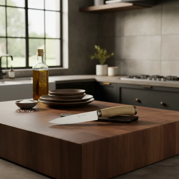 Producto - Cuchillo Criollo Con Funda Parrillero Artesanal En Caja