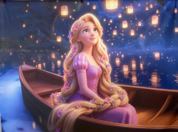 Producto - FONDO RAPUNZEL CON FALLA 200X150 TEM106