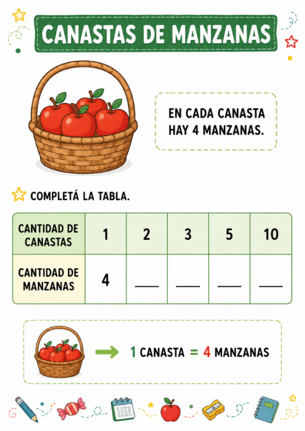 Producto - PROPORCIONALIDAD EN TABLAS: Actividades con apoyo visual - 4